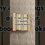age ratings of popular booktok books #reading #bookish #books #shorts